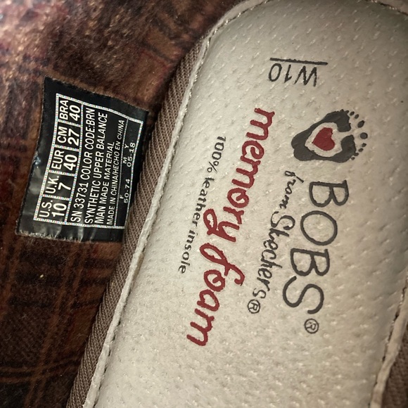 BOBS from Sketchers , memory foam, 100% leather insole. Size 10 - Picture 2 of 5